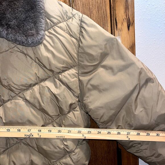 Alaska Sleeping Bag Co Goose Down Quilted Coat Vintage Fur Insulated Men's L - Picture 7 of 11